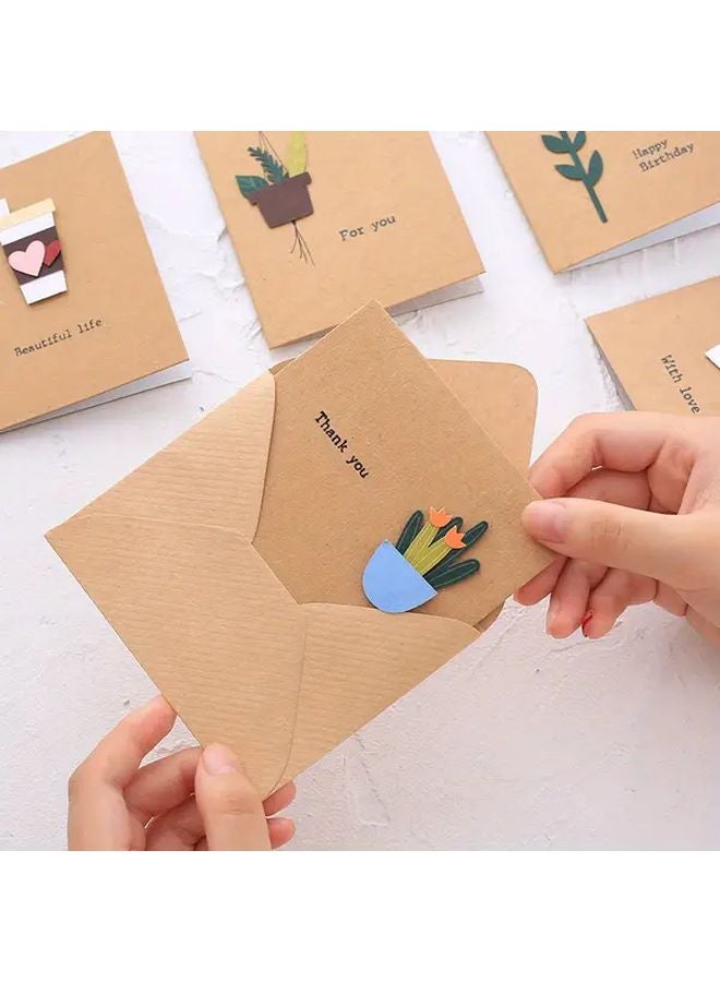 3D Pop Up Greeting Card Set Vintage Holiday Wishes For Christmas Thanksgiving Back To School - Image 4